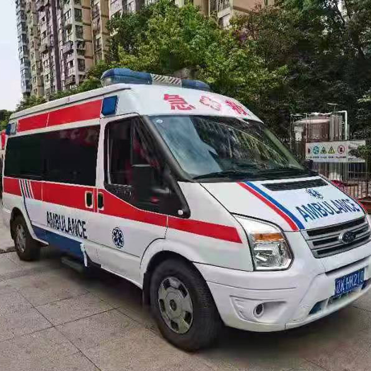 镇平长途救护车护送病人返乡